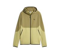 Sweatjacke PUMA "PUMATECH Elevated Slim Kapuzenjacke Herren", Herren, Gr. XS, rustic olive grün, Obermaterial: 77% Baumwolle, 23% Polyester. Taschenfutter: 100% Baumwolle. Einsatz: 19% Polyester, 81%