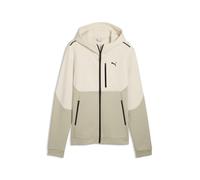 Sweatjacke PUMA "PUMATECH Kapuzenjacke Herren", Herren, Gr. M, alpine snow weiß, Obermaterial: 23% Polyester, 77% Baumwolle. Kapuzenfutter: 100% Baumwolle. Seitentasche - Oben: 100% Baumwolle. Seitent