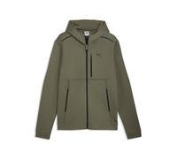 Sweatjacke PUMA "PUMATECH Kapuzenjacke Herren", Herren, Gr. XL, loden grün, Obermaterial: 23% Polyester, 77% Baumwolle. Kapuzenfutter: 100% Baumwolle. Seitentasche - Oben: 100% Baumwolle. Seitentasche