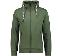 Sweatjacke RAGMAN Gr. 6XL (62/64), grün (dunkelgrün, 393) Herren Sweatjacken (79600611-6XL) dunkelgrün, 393