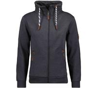 Sweatjacke RAGMAN, Herren, Gr. 6XL6264, grau (anthrazit), 65% Baumwolle 35% Polyester, regular fit, Sweatjacken Sweatjacke (81631135-6XL) anthrazit