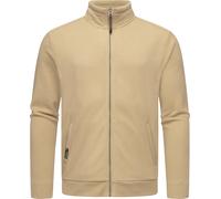 Sweatjacke RAGWEAR "Carlow", Herren, Gr. XXL (56), beige (sand), Material: 50% Baumwolle, 50% Polyester, gerade hüftbedeckend, hoch geschlossener Ausschnitt, Ärmel ohne Ärmelschlitz Umschlagbund, Swea