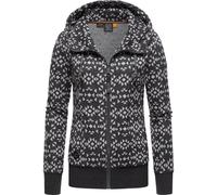 Sweatjacke RAGWEAR "Cinda Zip", Damen, Gr. M (38), grau (dunkelgrau), Sweatware, Obermaterial: 70% Baumwolle, 30% Polyester, tailliert hüftbedeckend, hoch geschlossener Ausschnitt, Ärmel ohne Ärmelsch