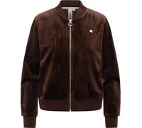 Ragwear Damen Sweatjacke kuschelig weiche Trainingsjacke Sportjacke in Samt-Optik Doron Embossed XS-3XL