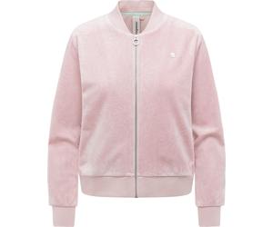 Sweatjacke RAGWEAR "Doron Embossed", Damen, Gr. M (38), rosa (marshmallow), Material: 94% Polyester, 6% Elasthan, lässig geschnitten hüftlang, Rundhals, Ärmel ohne Ärmelschlitz Rippbündchen, Sweatjack