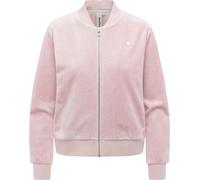 Sweatjacke RAGWEAR "Doron Embossed", Damen, Gr. XS (34), marshmallow, Material: 94% Polyester, 6% Elasthan, lässig geschnitten hüftlang, Rundhals, Ärmel ohne Ärmelschlitz Rippbündchen, Sweatjacken Swe
