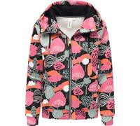 Sweatjacke RAGWEAR "Fllawia Print", Damen, Gr. XL (42), schwarz, 70% Baumwolle, 30% Polyester, gerade hüftbedeckend, hoch geschlossener Ausschnitt, eng Rippstrickbündchen, Sweatjacken Sweatjacke, modi