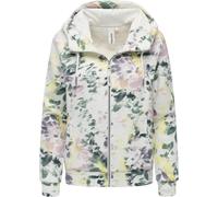 Sweatjacke RAGWEAR "Fllawia Print", Damen, Gr. XXXL(46), mehrfarbig, 70% Baumwolle, 30% Polyester, gerade hüftbedeckend, hoch geschlossener Ausschnitt, eng Rippstrickbündchen, Sweatjacken Sweatjacke,