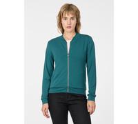 Sweatjacke RAGWEAR "KENIANE", Damen, Gr. L, ocean grün, Sweatware, Obermaterial: 67% Polyester, 28% Viskose, 5% Elasthan, unifarben, normal, Rundhals, Sweatjacken Sweatjacke, Unbrushed mit Viskoseante