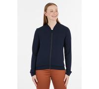 Sweatjacke RAGWEAR "KENIANE", Damen, Gr. XXL, blau (navy), Sweatware, Obermaterial: 67% Polyester, 28% Viskose, 5% Elasthan, unifarben, figurumspielend hüftlang, Rundhals, Bündchen, Sweatjacken Sweatj