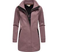 Sweatjacke RAGWEAR "Letrice Bonded", Damen, Gr. M (38), lila (mauve), Sweatware, Obermaterial: 100% Polyester. Innenfutter: 100% Polyester, tailliert Po-bedeckend, hoch geschlossener Ausschnitt, Ärmel