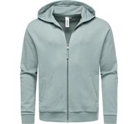 Sweatjacke RAGWEAR "Natten", Herren, Gr. XL (54), grün (graublau), Material: 70% Baumwolle, 30% Polyester, Basic, lässig geschnitten hüftbedeckend, hoch geschlossener Ausschnitt, Ärmel ohne Ärmelschli