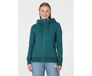 Sweatjacke RAGWEAR "NESKIA ZIP A", Damen, Gr. L, ocean grün, Sweatware, Obermaterial: 70% Baumwolle, 30% Polyester, unifarben, normal, Rundhals, Sweatjacken Sweatjacke, Bestseller aus elastischer Baum