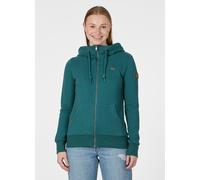 Sweatjacke RAGWEAR "NESKIA ZIP A", Damen, Gr. XXL, ocean grün, Sweatware, Obermaterial: 70% Baumwolle, 30% Polyester, unifarben, normal, Rundhals, Sweatjacken Sweatjacke, Bestseller aus elastischer Ba