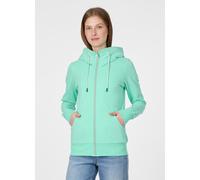 Sweatjacke RAGWEAR "NESKIA ZIP B", Damen, Gr. L, lagoon grün, Sweatware, Obermaterial: 95% Baumwolle, 5% Elasthan, unifarben, normal, Rundhals, Sweatjacken Sweatjacke, Dünne Baumwollmischung, innen br