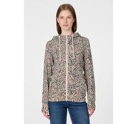 Sweatjacke RAGWEAR "PAYA PRINT", Damen, Gr. XL, braun, Sweatware, Obermaterial: 48% Viskose, 47% Polyester, 5% Elasthan, bedruckt, normal, Rundhals, Sweatjacken Sweatjacke, Bestseller aus dünner Visko