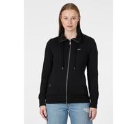 Sweatjacke RAGWEAR "RONETTE A", Damen, Gr. M, schwarz, angeraute Sweatware, Obermaterial: 70% Baumwolle, 30% Polyester, unifarben, normal, Rundhals, Sweatjacken Sweatjacke, Baumwollmischung mit Marken