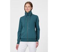 Sweatjacke RAGWEAR "RONETTE B", Damen, Gr. M, blau (ocean grün), Sweatware, Obermaterial: 95% Baumwolle, 5% Elasthan, unifarben, normal, Rundhals, Sweatjacken Sweatjacke, Dünne Baumwollmischung mit Ma