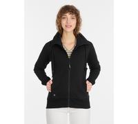 Sweatjacke RAGWEAR "RONETTE", Damen, Gr. M, schwarz, Sweatware, Obermaterial: 70% Baumwolle, 30% Polyester, unifarben, figurumspielend hüftbedeckend, Rundhals, Rippbündchen, Sweatjacken Sweatjacke (51