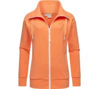 Sweatjacke RAGWEAR "Shocky" Gr. 4XL (48), orange (pfirsich) Damen Sweatjacken (14784059-4XL) pfirsich