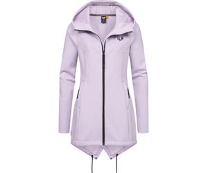 Sweatjacke RAGWEAR "Wingi", Damen, Gr. L (40), lila (lavender), 95% Polyester, 5% Elasthan, tailliert ca. Mitte Oberschenkel, hoch geschlossener Ausschnitt, eng normaler Saum mit Daumenlöchern, Sweatj
