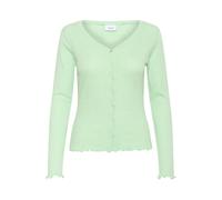Sweatjacke SAINT TROPEZ "Jersey-Cardigan GruSZ", Damen, Gr. M, grün (pastel grün), Obermaterial: 95% Baumwolle CO(Bio). 5% Polyester PES., Sweatjacken Sweatjacke (35568040-M) pastel grün
