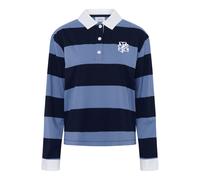 Sweatjacke SAINT TROPEZ "Trackjacket-sweat MegSZ", Damen, Gr. L, blau (vintage baritone blau), Obermaterial: 50% Baumwolle CO. 50% Polyester PES., Sweatjacken Sweatjacke (26882869-L) vintage baritone 