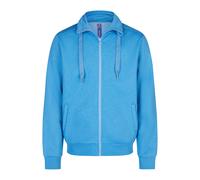 Sweatjacke SALZHAUT "Sweatjacke MOOL", Herren, Gr. M, blau (ocean blau), Obermaterial: 55% Baumwolle CO (CMIA). 45% Polyester PES., Sweatjacken Sweatjacke (87693746-M) ocean blau
