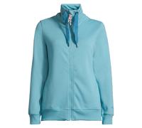 Sweatjacke SALZHAUT "Sweatjacke RACKELN", Damen, Gr. XS, blau (reef), Obermaterial: 80% Baumwolle CO. 20% Polyester PES., Sweatjacken Sweatjacke (40750608-XS) reef