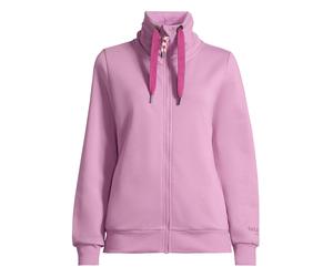 Sweatjacke SALZHAUT "Sweatjacke RACKELN - UNI", Damen, Gr. L, rosa (pale), Obermaterial: 80% Baumwolle CO. 20% Polyester PES., Sweatjacken Sweatjacke (81138914-L) pale