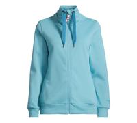 Sweatjacke SALZHAUT "Sweatjacke RACKELN - UNI", Damen, Gr. M, blau (reef), Obermaterial: 80% Baumwolle CO. 20% Polyester PES., Sweatjacken Sweatjacke (84193310-M) reef