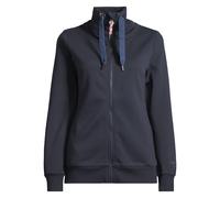 Sweatjacke SALZHAUT "Sweatjacke RACKELN - UNI", Damen, Gr. S, blau (navy), Obermaterial: 80% Baumwolle CO. 20% Polyester PES., Sweatjacken Sweatjacke (15740021-S) navy