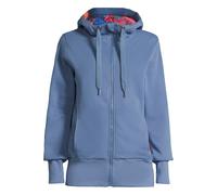 Sweatjacke SALZHAUT "Sweatjacke SCHANDARM", Damen, Gr. XS, blau (horizon), Obermaterial: 80% Baumwolle CO. 20% Polyester PES., Sweatjacken Sweatjacke (66202236-XS) horizon