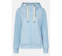 Sweatjacke SALZHAUT "Sweatjacke SÖÖTE", Damen, Gr. 3XL, blau (light blau), Obermaterial: 55% Baumwolle CO. 45% Polyester PES., Sweatjacken Sweatjacke (36768915-XXXL) light blau