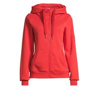 Sweatjacke SALZHAUT "Sweatjacke SÖÖTE", Damen, Gr. 3XL, rot (chilli rot), Obermaterial: 55% Baumwolle CO. 45% Polyester PES., Sweatjacken Sweatjacke (20200555-XXXL) chilli rot