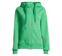 Sweatjacke SALZHAUT "Sweatjacke SÖÖTE", Damen, Gr. XS, grün (apple grün mel), Obermaterial: 55% Baumwolle CO. 45% Polyester PES., Sweatjacken Sweatjacke (93470541-XS) apple grün mel