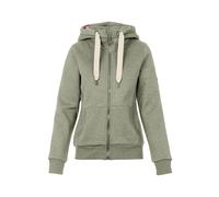 Sweatjacke SALZHAUT "Sweatjacke SÖÖTE", Damen, Gr. XS, grün (seagrass), Obermaterial: 55% Baumwolle CO. 45% Polyester PES., Sweatjacken Sweatjacke (81694659-XS) seagrass