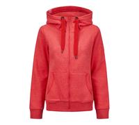 Sweatjacke SALZHAUT "Sweatjacke SÖÖTE JACKE", Damen, Gr. S, rot, Obermaterial: 55% Baumwolle CO. 45% Polyester PES., Sweatjacken Sweatjacke (37544437-S) rot
