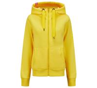 Sweatjacke SALZHAUT "Sweatjacke SÖÖTE JACKE", Damen, Gr. XS, gelb, Obermaterial: 55% Baumwolle CO. 45% Polyester PES., Sweatjacken Sweatjacke (49272718-XS) gelb