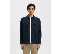 SELECTED HOMME Hemdjacke mit Brusttaschen Modell 'JACKIE' in Marine, Größe M