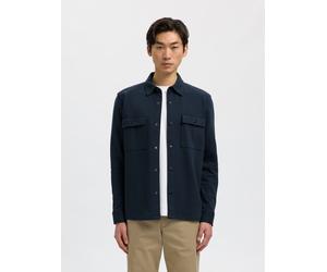 Sweatjacke SELECTED "SLHJACKIE SWEAT JACKET NOOS", Damen, Gr. S, navy blazer, angeraute Sweatware, Obermaterial: 60% Baumwolle, 40% Polyester, unifarben, regular fit hüftlang, Rundhals, angesetztes Bü