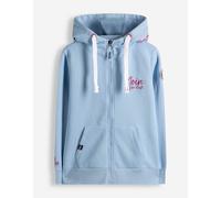 Sweatjacke - Stickerei - blau L