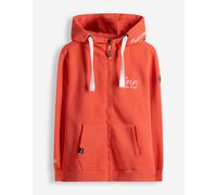Sweatjacke - Stickerei - orange S