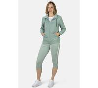 Sweatjacke STOOKER WOMEN "JANE mit Stehkragen Sweatjacke", Damen, Gr. 36/38, blau (blau surf), angeraute Sweatware, 100% Polyester, regular fit, ohne Ausschnitt, Sweatjacken Sweatjacke, Sweatjacke Reg