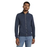TOM TAILOR Herren Sweatjacke mit Stehkragen, 19024 - Sky Captain Blue White Melange, S