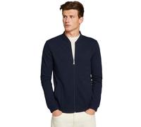 Sweatjacke TOM TAILOR DENIM, Herren, Gr. M, blau (navy), Sweatware, Obermaterial: 100% Baumwolle, unifarben, normal, Bündchen, Sweatjacken Sweatjacke, in Blousonform (71830268-M) navy