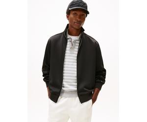 Sweatjacke TOMMY HILFIGER "MODERN ATH TRACK JACKET", Damen, Gr. XXL, schwarz, Sweatware, Obermaterial: 95% Polyester, 5% Elasthan, normal, Bündchen, Sweatjacken Sweatjacke (95736231-XXL) schwarz