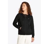 Tommy Jeans Damen Hoodie mit Reißverschluss und Kapuze, Schwarz (Black), XS