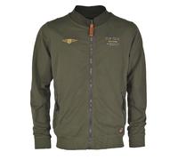 Sweatjacke TOP GUN "TG20213020", Herren, Gr. 50M, grün (oliv), Obermaterial: 100% Baumwolle, Sweatjacken Sweatjacke (88369005-M) oliv