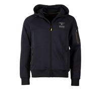 Sweatjacke TOP GUN "TG25007", Herren, Gr. L, blau (navy), Oberstoff: 80% Baumwolle, 15% Polyester, 5% Elasthan, Sweatjacken Sweatjacke (26416022-L) navy